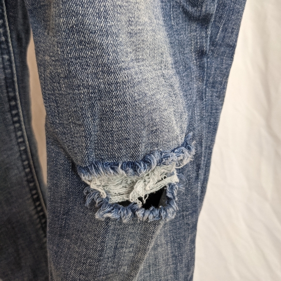 Refuge EUC bib overalls distressed 6 medium wash - Picture 11 of 16